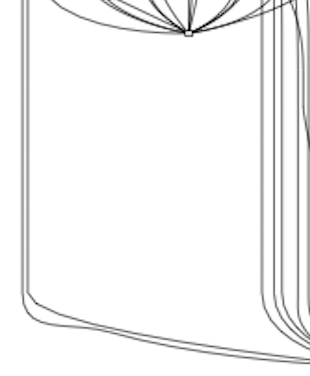 The bottom-left sloping corner.